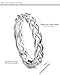 FUNRUN JEWELRY 4mm Sterling Silver Celtic Knots Eternity Wedding Bands Rings for Women