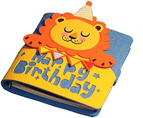 Crestrade 手作り 手帳 日記帳 スクラップブック フェルト製カバー 誕生日記念 スクラップブッキング Diy ギフト ライオン 並行輸入品