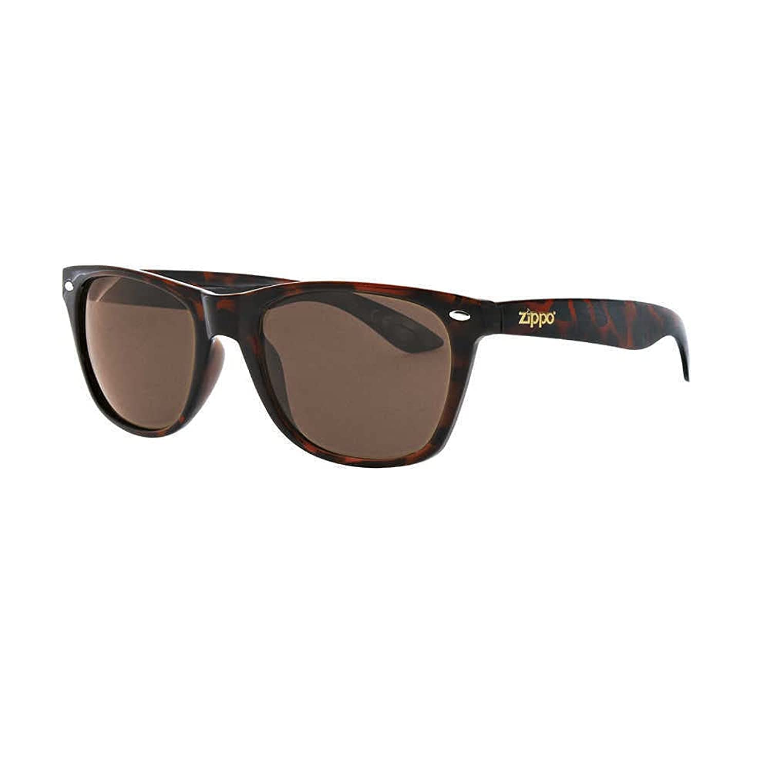 Zippo demi frame sunglasses - brown, M