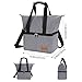 Lifewit Insulated Thermal Lunch Bag Box Tote Coolers Soft Side Cooler Bag For Travel For Men 12L,Grey