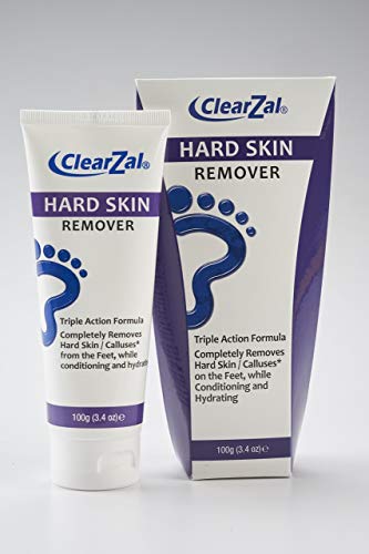 ClearZal Hard Skin Remover Cream for Callus/Corn Removal and Soft Skin, 3.4oz