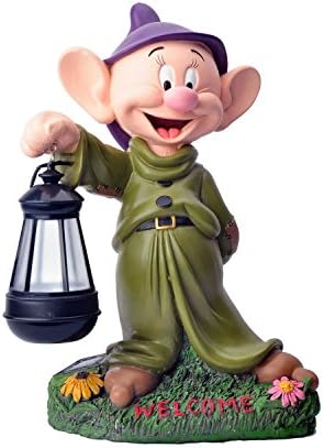 Dopey Garden LED Lantern 12" Statue
