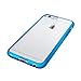 LUVVITT [ClearView] Hybrid Scratch Resistant Back Cover with Shock Absorbing Bumper designed for Apple iPhone 6/6s Plus - Clear / Blue