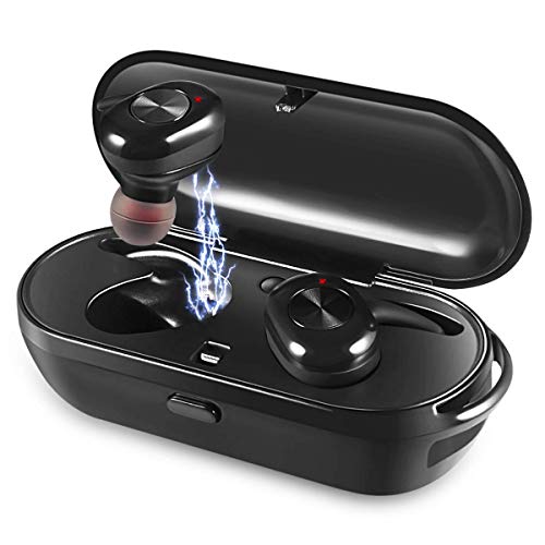 Wireless Earbuds, Upgraded Noise Cancelling Bluetooth Earbuds with 3D Stereo Sound Wireless Headphones Wireless Sport Earbud with Breathing Mini In-Ear Sports Earphones Car Headset with Mic for iPhone