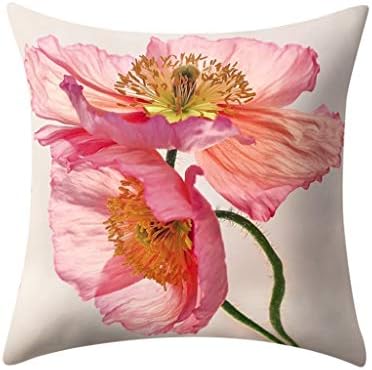 Fashion sofa cushion cover Rose Lily Pillow Pillowcase Pink Girl Heart Square Throw Pillow Cases Sofa Bed Bedroom Home Decor Car Throw Pillow Covers