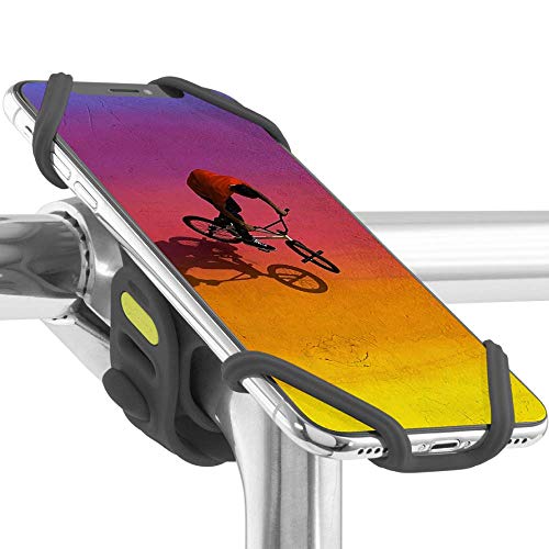 Universal Bike Phone Mount (Upgraded Ver.) Bicycle Stem Handlebar Cell Phone Holder for iPhone Xs Max XR X 8 7 Plus Samsung Galaxy S10 S9 S8 Note 9 Pixel 3 Smartphone, Bike Tie Pro 2 Series (Black)...