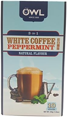 OWL White Coffee Peppermint 3 in 1, 7.05oz(200g), 10 Sticks