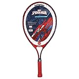 Official Marvel Spider-Man Junior Tennis Racquet with Happy Face Vibration Dampener