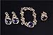 Aioverun Purple gem alloy 4 times necklace jewelry set