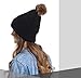 Brook + Bay Pom Pom Beanie Winter Hat for Women - Faux Fur Pompom Warm, Thick & Chunky Soft Cable Knit Hats - Cute & Trendy Cold Weather Knitted Caps - Stylish & Trendy Snow & Ski Beanies for Ladies