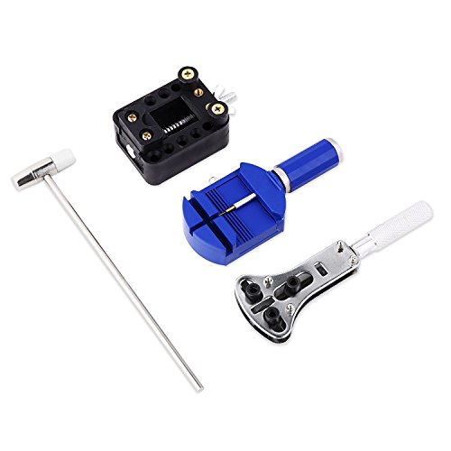 E.Durable 147 in 1 Watch Repair Kit Professional Screwdriver Spring Bar Tool Set, Watch Band Link Pin Tool Set with Carrying Case (Watch Repair Set -1) - Thumbnail 2