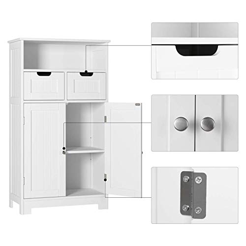 HOMECHO Bathroom Storage 23.6" Lx11.8 Wx42.7 H, Wood Floor