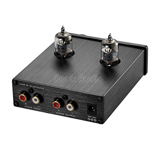 Nobsound Mini 6J1 Vacuum Tube Preamplifier Hi-Fi Stereo PreAmp Treble & Bass & Volume Control (Black) - Thumbnail 4