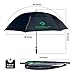 Procella Golf Umbrella Windproof 68 Inch Extra Large Oversized Rain Stick Umbrellas for Sports, Men & Women, Sun & UV Protection, Waterproof, Big Heavy Duty Vented (Black, 68 Inch Double Canopy)