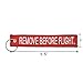 1x Remove Before Flight Red Key Chain by Apex Imports(1 Pack)