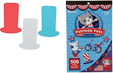 Stove Pipe Hat Foam Shapes (24 ct.) and Patriotic Pets Sticker Book (308 stickers)