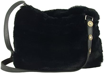 Womens Faux Fur Hobo Crossbody Shoulder Bag Handbag