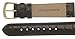 Mens Alligator Grain Watchband Black 18mm Watch Band - by JP Leatherworks