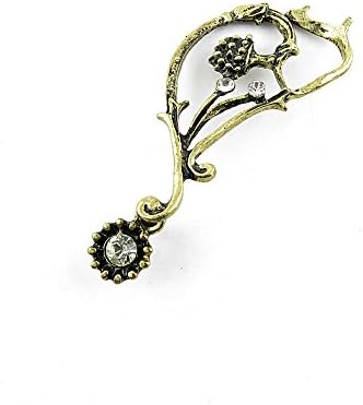 1 Pieces Earrings Ear Jewelry Making Charms Ear Stud Hooks Clips Pin Cuff U0966 Right Side Flower