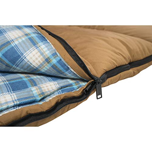 TETON Sports 1350 Evergreen Canvas Double Sleeping Bag; Warm and