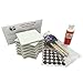 Coaster Tile Craft Kit, Premium Bundle Set Includes 12 Ceramic White Tiles 4x4, Mod Podge Gloss Glue Sealer, Foam Sponge Brushes, Felt Adhesive Pads and Detailed Instructions, Make Your Own Coasters!