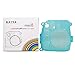 Katia Transparent Groovy Camera Case Compatible for Fufifilm Mini 8 and 9 with Rainbow Shoulder Strap - Blue