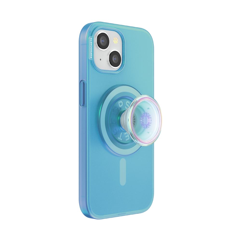 PopSockets iPhone 15 Phone Case with MagSafe, Wireless Charging Compatible, Blue - French Navy Image