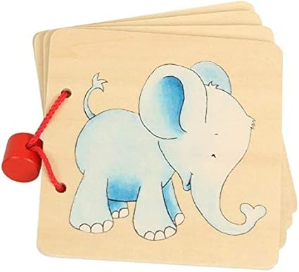 Livre D Images En Bois Bebe Resistant A La Salive Jouet D Eveil Premier Age 1 An Amazon Fr Bebes Puericulture