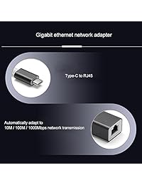 zactek 3 puertos USB 3.0 Hub Ethernet (USB A Ethernet RJ45) adaptador de red gigabit ethernet 10 100 Mbps de apoyo para Macbook Pro, MacBook Air, Chromebook, XPS y más