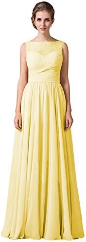 Loffy Women's Bridesmaid Dress Lace with Shoulder