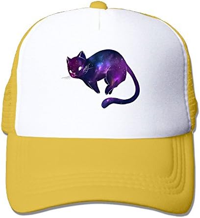 Purple Star Cat Animal Color Mesh Unisex Snapback Baseball Trucker Hats