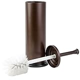 Richards Homewares Toilet Brush with Holder - Superior Quality Bathroom Cleaning Brush with Matching Stand – Bronze – By