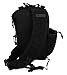 Mens Black Molle 2L Hydration Ready Sling Bag with Keychain Compass + 2 Zipper Pulls