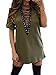 TOB Women's Sexy Halter Lace up T Shirt Mini Club Dress  ,Olive,X-Large