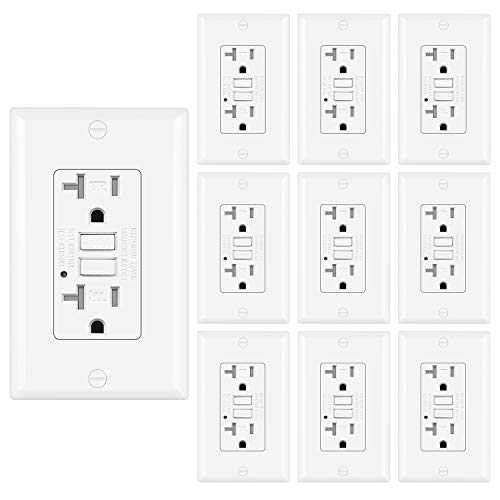 BESTTEN 5 Pack 20 Amp GFCI Outlet, Non-Tamper-Resistant GFI Receptacle - Foto 12