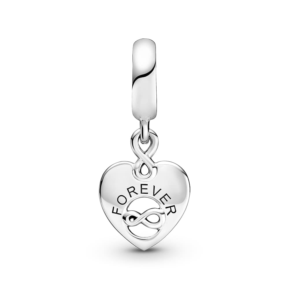 PANDORA People Freunde für Immer Herz Charm-Anhänger aus Sterling Silber/Größe: 1,4cm