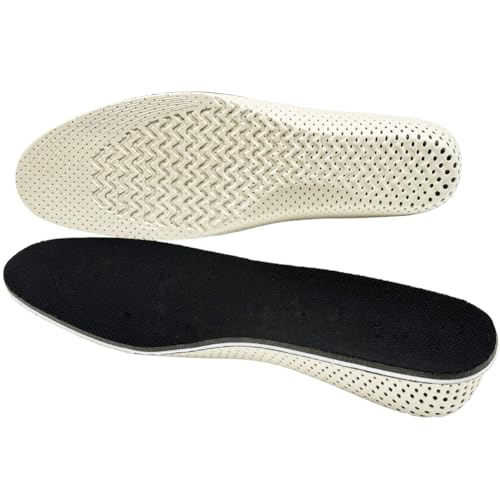 Insoles to increase height Designed with improved arch, non-slip and comfortable riser insoles,Height Increasing Insole Pads 1 pair, (EU 35-43) (Arched 2 cm) Black