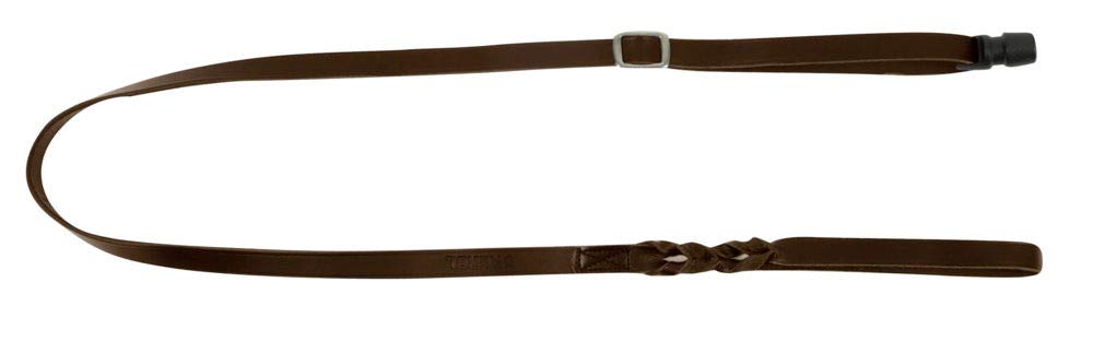 GoLeyGo dog leash Vegas, brown, real leather, size S 1.05-1.65m, secure magnetic lock, incl. Adapter pin, dog leash for small dogs up to 15kg, maximum load 100kg