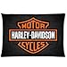 Chetery Fashion Harley Davidson Logo Printed Best Gifts Decorate Pillowcase Custom Pillowcase Soft Pillow Case Zippered Pillow Case Cover in Roomy Size20*30 inches(Two side) Fashion Design