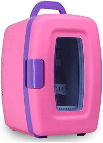 Sunhai 10L Small Home Refrigerator, Car Dual-use Hot And Cold Dual Use Rapid Cooling 220V AC / 12V DC ( Color : Pink )