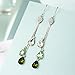 Neoglory Jewelry Teardrop Made with Swarovski Element Crystal Five Colors Drop Earrings 3.14