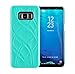 W7ETBEN Galaxy S8 Plus Case, Hidden Back Mirror Wallet Case with Stand Feature and Card Holder for Samsung Galaxy S8 Plus (Teal)