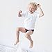 Lucas Boys Briefs, Organic Cotton Underwear, Tagless, Orange & Navy, 3-Pack