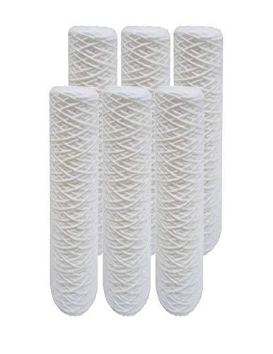 6-PACK Of 5 Micron Wound String Sediment Water Filter Cartri