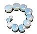 Organic Opal Light, Moon Stone Marble-stone W/O-RING Plug /Gauge 2 Piece (1G (7MM))