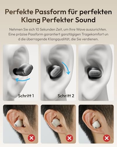 Wave Smart Sound Amplifier with Touchscreen Charging Case, NeuroFlow AI 2.0, Bluetooth Dual Devices Connection, Direct TV AUX-IN Transmitter, Clear Voice Playback