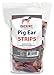 Pig Ear Strips for Dogs by Patriot Pet, Pig Ear Slivers Made in USA are Great for Dogs that love to Chew. Piggy dog Treats 16OZ Bag is All Natural, USDA/FDA Approved with No Harmful Additives.