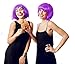 Sterling James Co. 6 Pack Purple Party Wigs - Bachelorette Party Favors, Supplies, Costumes and Decorations