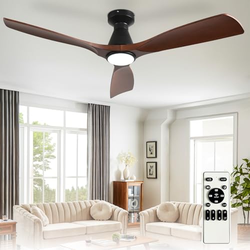 Depuley 52-Inch Walnut Ceiling Fan