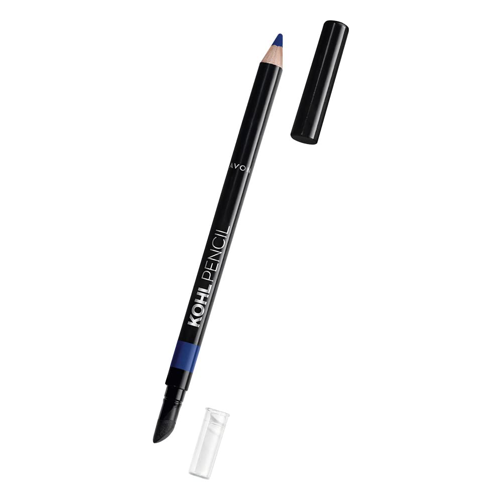 Avon Kohl Pencil Eyeliner Cobalt Blue, Super-Soft for Smooth Application, Long-Lasting, Budge-Proof Colour